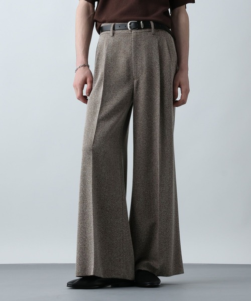 HARE（ハレ）の「サマーツイードワイドパンツ(HARE)（スラックス・メンズ・ブラウン系その他/ブラック系その他・MEDIUM/SMALL）」の17枚目の写真