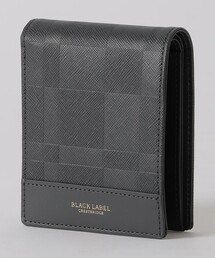 BLACK LABEL CRESTBRIDGE（ブラックレーベル・クレストブリッジ）の「エンボスチェック2つ折りウォレット（財布・メンズ）」