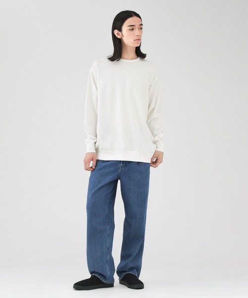 無印良品（ムジルシリョウヒン）の「紳士　ＵＶカット乾きやすいワッフルクルーネック長袖Ｔシャツ（Tシャツ/カットソー・メンズ・ブラック/オフホワイト/ダークネイビー/ライトグレー系/カーキ系/ブルー系・S/M/L/XL/XXL/XS）」の12枚目の写真