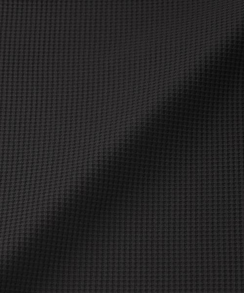 無印良品（ムジルシリョウヒン）の「紳士　ＵＶカット乾きやすいワッフルクルーネック長袖Ｔシャツ（Tシャツ/カットソー・メンズ・ブラック/オフホワイト/ダークネイビー/ライトグレー系/カーキ系/ブルー系・S/M/L/XL/XXL/XS）」の13枚目の写真