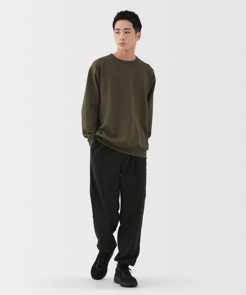 無印良品（ムジルシリョウヒン）の「紳士　ＵＶカット乾きやすいワッフルクルーネック長袖Ｔシャツ（Tシャツ/カットソー・メンズ・ブラック/オフホワイト/ダークネイビー/ライトグレー系/カーキ系/ブルー系・S/M/L/XL/XXL/XS）」の10枚目の写真