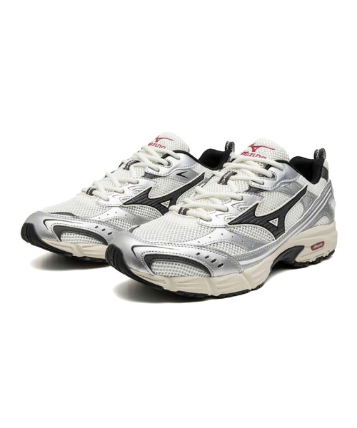 MIZUNO(ミズノ )の「MIZUNO/ミズノ メンズ レディース シルバー 韓国 MXR D1GA245101(スニーカー・メンズ・ホワイト×シルバー・28.0cm/27.5cm/27.0cm/26.5cm/26.0cm/25.0cm/24.5cm/24.0cm/23.5cm/23.0cm)」の2枚目の写真