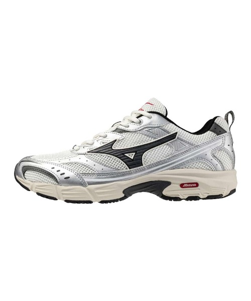 MIZUNO(ミズノ )の「MIZUNO/ミズノ メンズ レディース シルバー 韓国 MXR D1GA245101(スニーカー・メンズ・ホワイト×シルバー・28.0cm/27.5cm/27.0cm/26.5cm/26.0cm/25.0cm/24.5cm/24.0cm/23.5cm/23.0cm)」の3枚目の写真