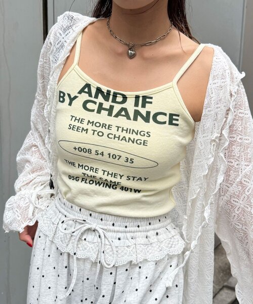 CIAOPANIC（チャオパニック）の「カップ付きメッセージロゴキャミソール（キャミソール・レディース・イエロー/ホワイト/グレー・ONE SIZE）」の12枚目の写真