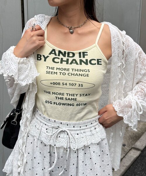 CIAOPANIC（チャオパニック）の「カップ付きメッセージロゴキャミソール（キャミソール・レディース・イエロー/ホワイト/グレー・ONE SIZE）」の13枚目の写真