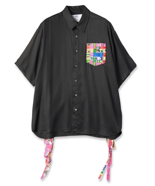 amok(アモク)の「TAPE WEAVING SHIRT(シャツ/ブラウス・メンズ・ブラック/ホワイト・L/M/S)」の2枚目の写真