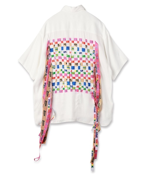 amok(アモク)の「TAPE WEAVING SHIRT(シャツ/ブラウス・メンズ・ブラック/ホワイト・L/M/S)」の5枚目の写真