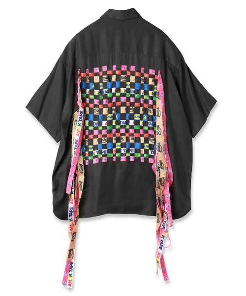 amok(アモク)の「TAPE WEAVING SHIRT(シャツ/ブラウス・メンズ・ブラック/ホワイト・L/M/S)」の7枚目の写真