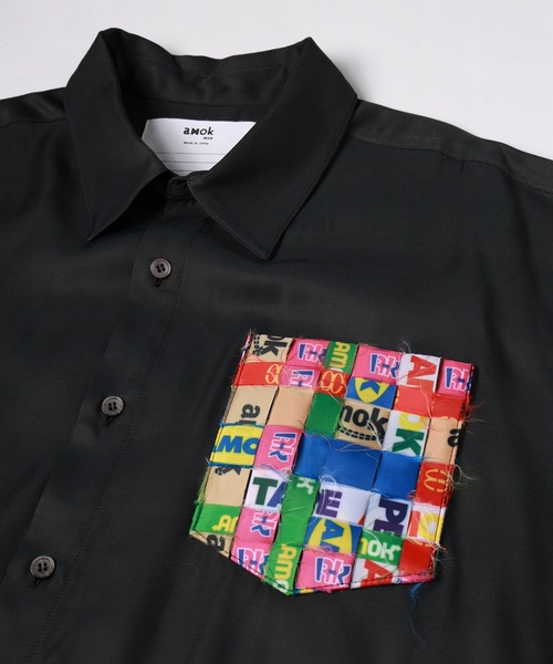 amok(アモク)の「TAPE WEAVING SHIRT(シャツ/ブラウス・メンズ・ブラック/ホワイト・L/M/S)」の12枚目の写真