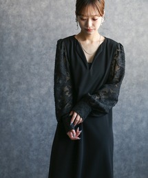 any day（エニーデイ）の「シアージャガードスリーブIラインワンピース（ワンピース）」