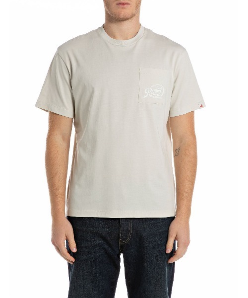 REPLAY(リプレイ)の「リラックスフィット コットンジャージープリント Tシャツ(Tシャツ/カットソー・メンズ・ブラック/ストーン・SMALL/MEDIUM/LARGE/X-LARGE)」の2枚目の写真