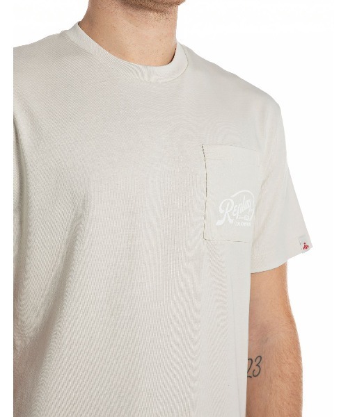 REPLAY(リプレイ)の「リラックスフィット コットンジャージープリント Tシャツ(Tシャツ/カットソー・メンズ・ブラック/ストーン・SMALL/MEDIUM/LARGE/X-LARGE)」の3枚目の写真