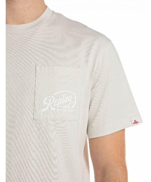 REPLAY(リプレイ)の「リラックスフィット コットンジャージープリント Tシャツ(Tシャツ/カットソー・メンズ・ブラック/ストーン・SMALL/MEDIUM/LARGE/X-LARGE)」の5枚目の写真