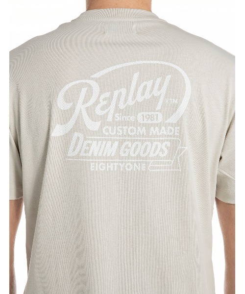 REPLAY(リプレイ)の「リラックスフィット コットンジャージープリント Tシャツ(Tシャツ/カットソー・メンズ・ブラック/ストーン・SMALL/MEDIUM/LARGE/X-LARGE)」の6枚目の写真