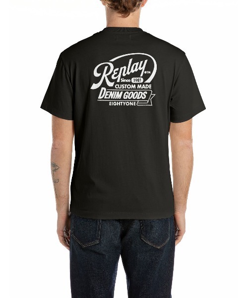 REPLAY(リプレイ)の「リラックスフィット コットンジャージープリント Tシャツ(Tシャツ/カットソー・メンズ・ブラック/ストーン・SMALL/MEDIUM/LARGE/X-LARGE)」の7枚目の写真