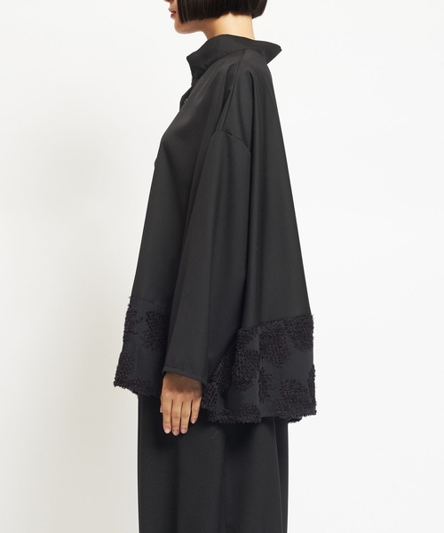 gomme（ゴム）の「4リーフクローバーJQ　バルーンブラウス（シャツ/ブラウス・レディース・ブラック/グレー・MEDIUM）」の19枚目の写真