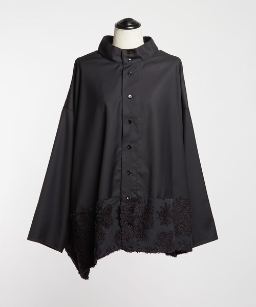 gomme（ゴム）の「4リーフクローバーJQ　バルーンブラウス（シャツ/ブラウス・レディース・ブラック/グレー・MEDIUM）」の22枚目の写真