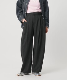 ポリエステルブレンド カーブパンツ