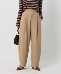 ポリエステルブレンド カーブパンツ