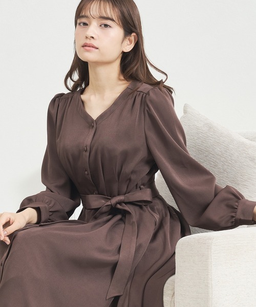 【本日のみ/今季/完売/2024年〜2025年冬/定価20680円】ワンピース セール】WEB限定 2025秋冬新作 シャツワンピース（ワンピース）｜MISCH