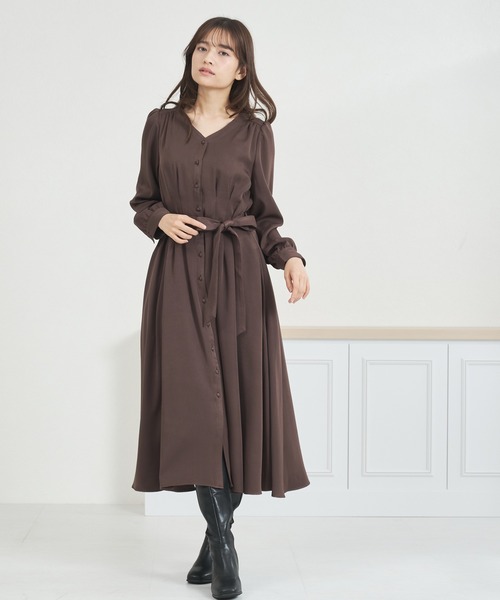 macoto✖️MIESROHE コラボ　ワンピース　ブラウン0サイズ すべてのカテゴリmacotoさん｜MIESROHE（ミースロエ）公式サイト