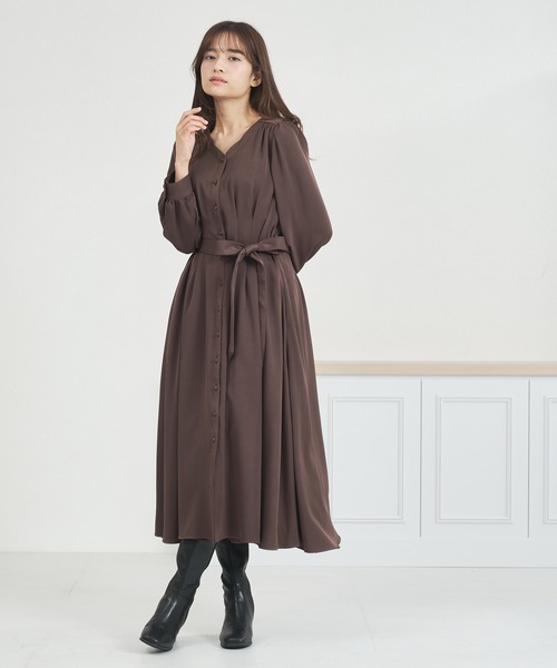 セール】WEB限定 2025秋冬新作 シャツワンピース（ワンピース）｜MISCH