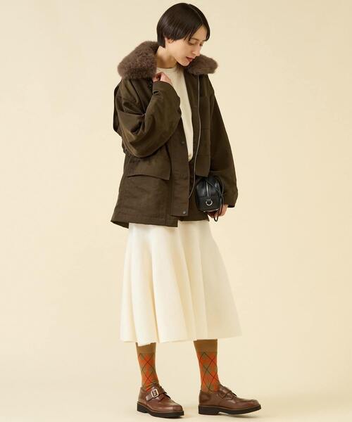 martinique(マルティニーク)の「ハンティングブルゾン(ブルゾン・レディース・ブラック/ダークブラウン・FREE)」の6枚目の写真