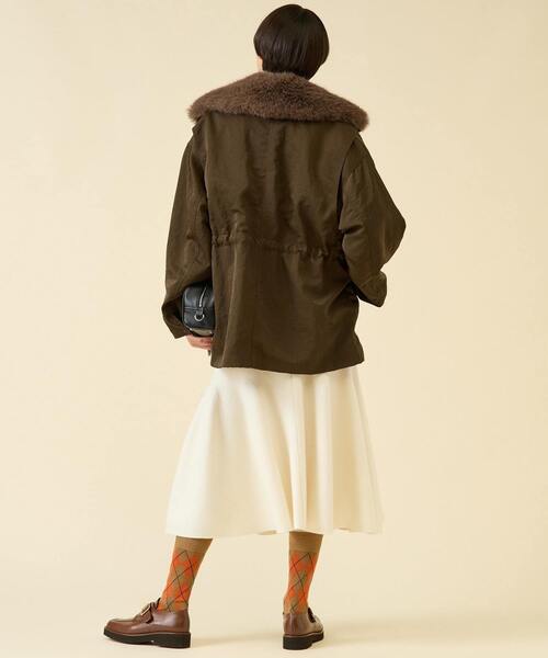 martinique(マルティニーク)の「ハンティングブルゾン(ブルゾン・レディース・ブラック/ダークブラウン・FREE)」の8枚目の写真