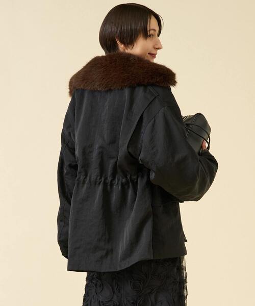 martinique(マルティニーク)の「ハンティングブルゾン(ブルゾン・レディース・ブラック/ダークブラウン・FREE)」の11枚目の写真