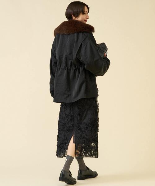 martinique(マルティニーク)の「ハンティングブルゾン(ブルゾン・レディース・ブラック/ダークブラウン・FREE)」の14枚目の写真