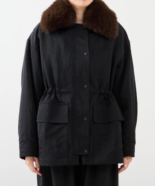 martinique(マルティニーク)の「ハンティングブルゾン(ブルゾン・レディース・ブラック/ダークブラウン・FREE)」の15枚目の写真