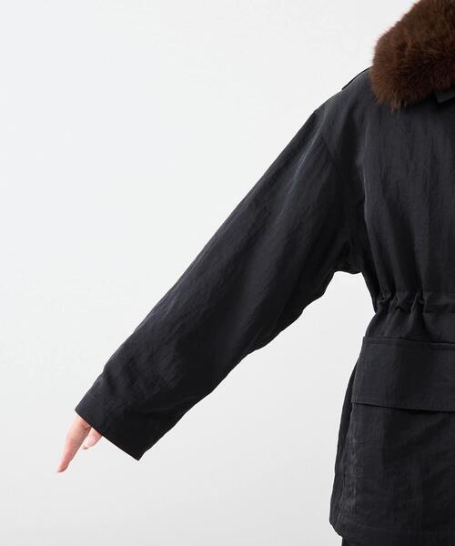 martinique(マルティニーク)の「ハンティングブルゾン(ブルゾン・レディース・ブラック/ダークブラウン・FREE)」の18枚目の写真