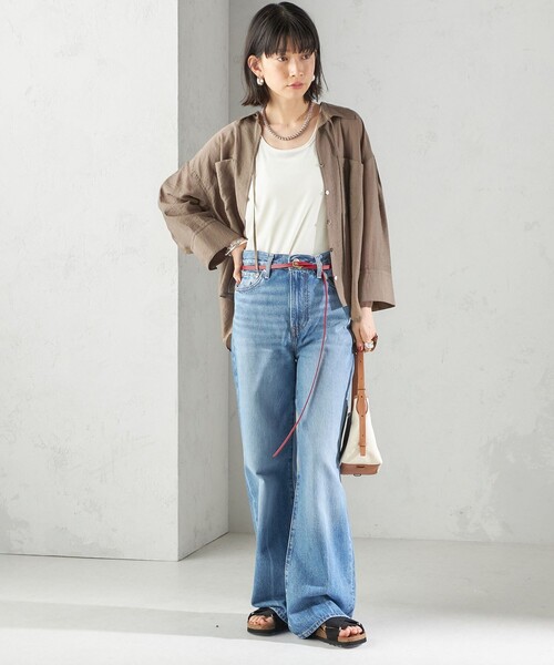 SHIPS（シップス）の「ATELIER AMBOISE:THIN BELT（ベルト・レディース・ワイン・ONE SIZE）」の2枚目の写真
