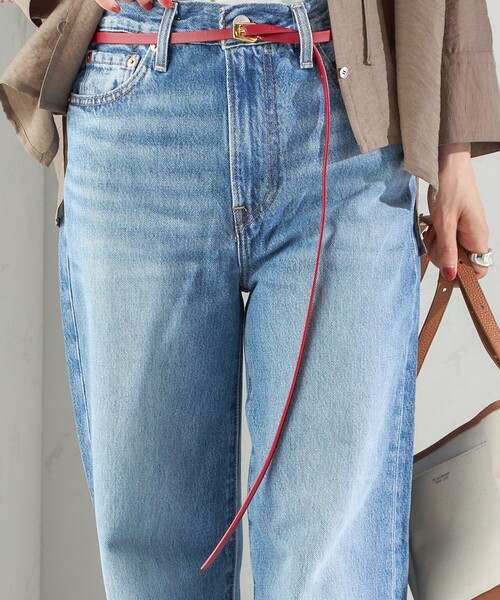 SHIPS（シップス）の「ATELIER AMBOISE:THIN BELT（ベルト・レディース・ワイン・ONE SIZE）」の3枚目の写真