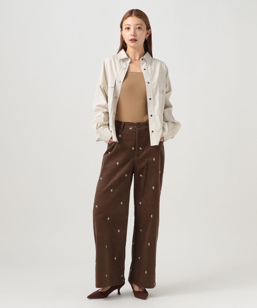 BAYFLOW（ベイフロー）の「[ショートとロングで選べる着丈]コットンボーイフレンドシャツ（シャツ/ブラウス・レディース・オフホワイト/カーキ/インディゴブルー/ボルドー・MEDIUM/SMALL）」の10枚目の写真