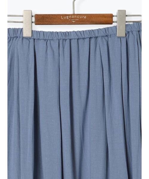 Lugnoncure（ルノンキュール）の「麻混ギャザースカート(セットアップ可)（スカート・レディース・キナリ/ブルー/レッド/チャコールグレー・F）」の22枚目の写真