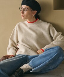 BEAUTY&YOUTH UNITED ARROWS | ネップカラーライン クルーネック ニットプルオーバー(ニット/セーター)