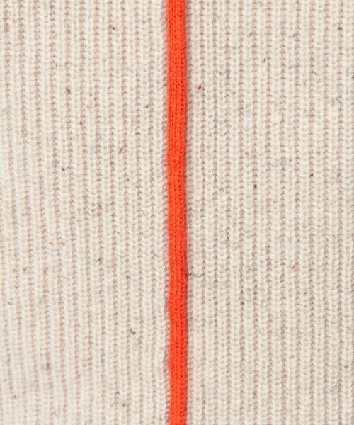 BEAUTY&YOUTH UNITED ARROWS（ビューティーアンドユースユナイテッドアローズ）の「ネップカラーライン クルーネック ニットプルオーバー（ニット/セーター・レディース・ダークグレー/ライム/オフホワイト・FREE）」の7枚目の写真