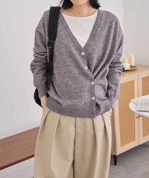 Vネックカーディガン