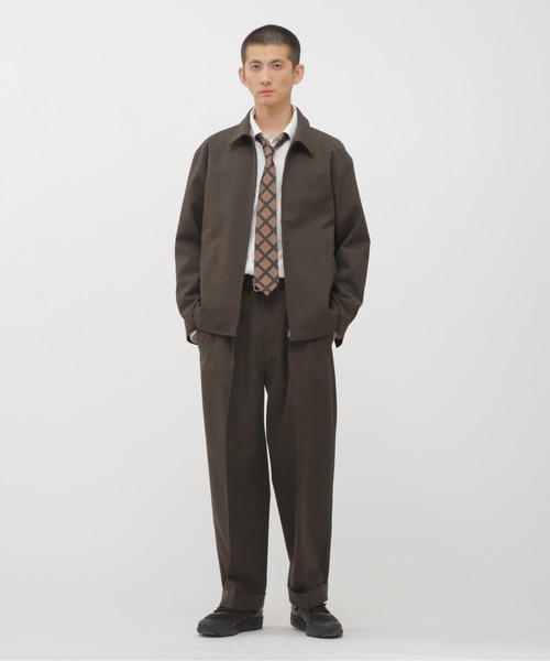 MARGARET HOWELL(マーガレットハウエル)の「COMPACT WOOL SERGE(ブルゾン・メンズ・カーキ・SMALL/MEDIUM/LARGE)」の2枚目の写真