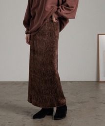 LOWRYS FARM | シャイニーベロアタイトスカート　588929(スカート)