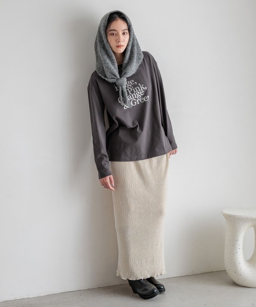 LOWRYS FARM（ローリーズファーム）の「シャイニーベロアタイトスカート　588929（スカート・レディース・その他/ブラック/アイボリー/ブルー/チャコールグレー/ブラック系その他/ブラウン系その他・FREE）」の13枚目の写真