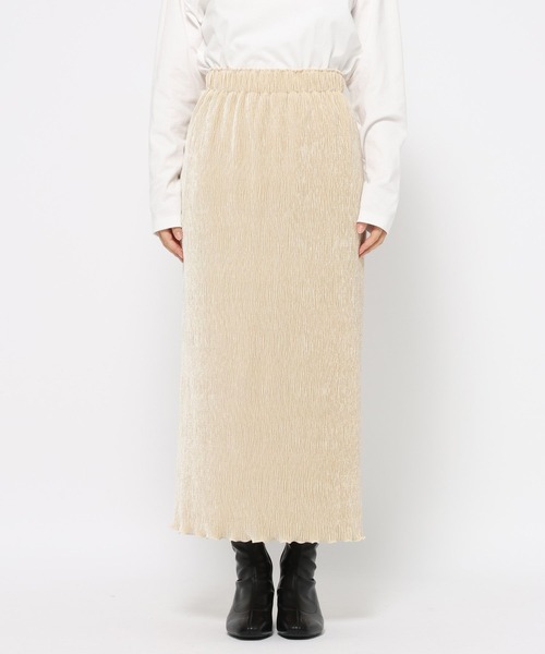 LOWRYS FARM（ローリーズファーム）の「シャイニーベロアタイトスカート　588929（スカート・レディース・その他/ブラック/アイボリー/ブルー/チャコールグレー/ブラック系その他/ブラウン系その他・FREE）」の21枚目の写真