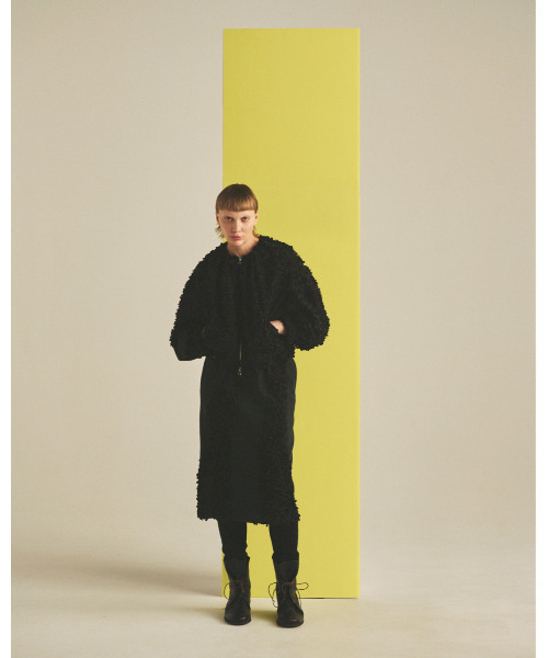 muller of yoshiokubo（ミュラーオブヨシオクボ）の「muller of yoshiokubo ミュラーオブヨシオクボ / FLOWY FRILLED SKIRT フローウィフリルドスカート / MLF25405（スカート・レディース・ブラック/レッド・36/38）」の16枚目の写真