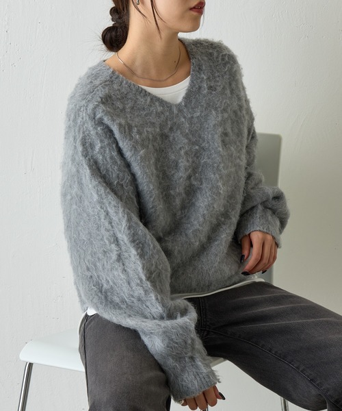 セール】モヘアタッチニットプルオーバー（ニット/セーター）｜COLONY