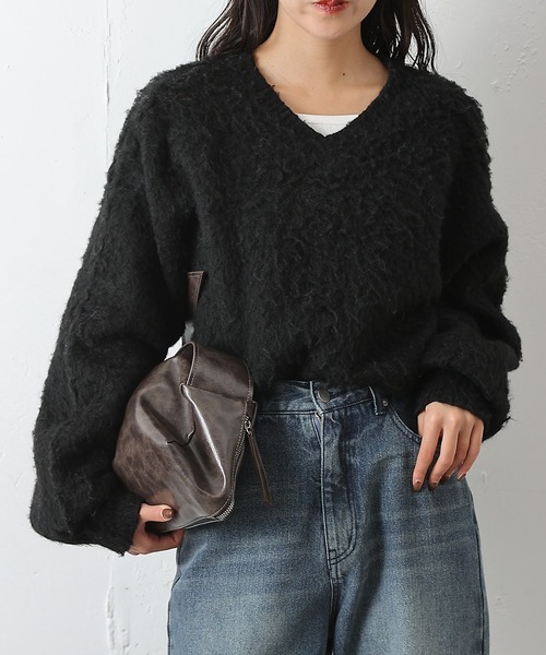 セール】モヘアタッチニットプルオーバー（ニット/セーター）｜COLONY