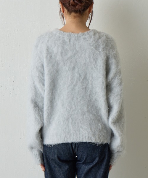 COLONY 2139（コロニートゥーワンスリーナイン）の「モヘアタッチニットプルオーバー（ニット/セーター・レディース・ネイビー/ライトグレー/ブラウン/ピンク/チャコールグレー/ブルー/ブラック・FREE）」の10枚目の写真