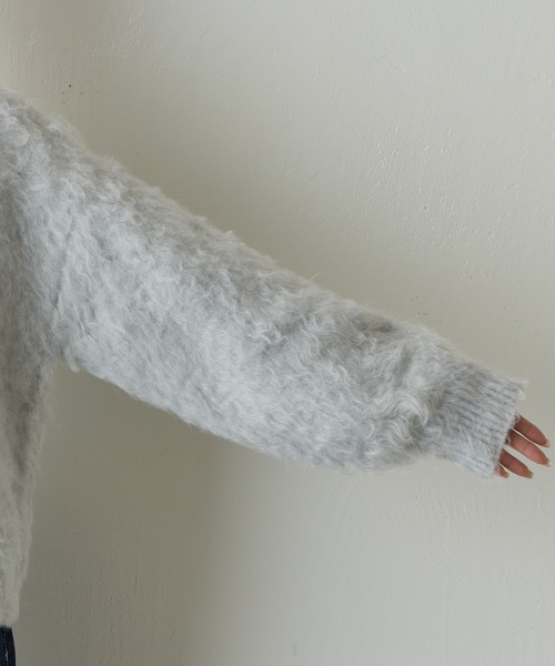 COLONY 2139（コロニートゥーワンスリーナイン）の「モヘアタッチニットプルオーバー（ニット/セーター・レディース・ネイビー/ライトグレー/ブラウン/ピンク/チャコールグレー/ブルー/ブラック・FREE）」の13枚目の写真