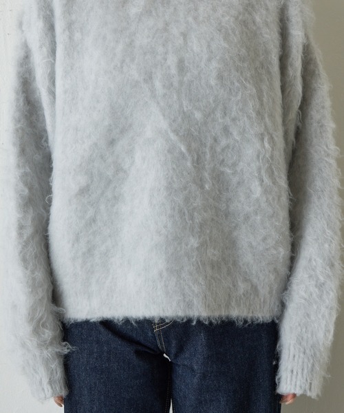 COLONY 2139（コロニートゥーワンスリーナイン）の「モヘアタッチニットプルオーバー（ニット/セーター・レディース・ネイビー/ライトグレー/ブラウン/ピンク/チャコールグレー/ブルー/ブラック・FREE）」の15枚目の写真