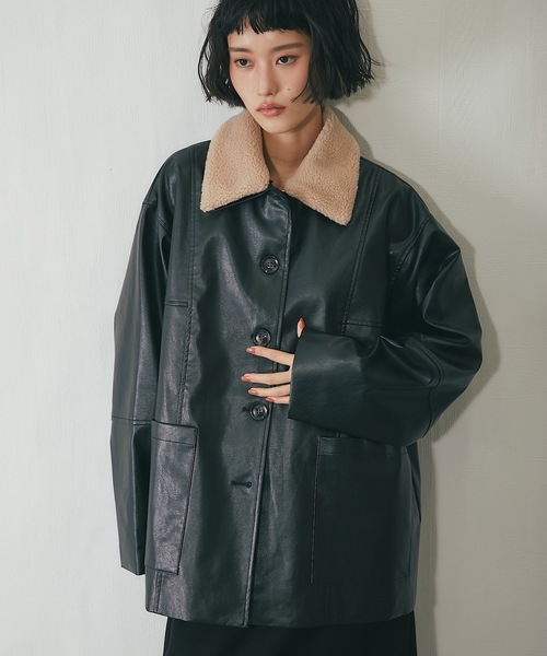 超美品　carla　カーラ　2wayジャケット アウトレット】2wayストレッチ トロピカルダブルジャケット 紺